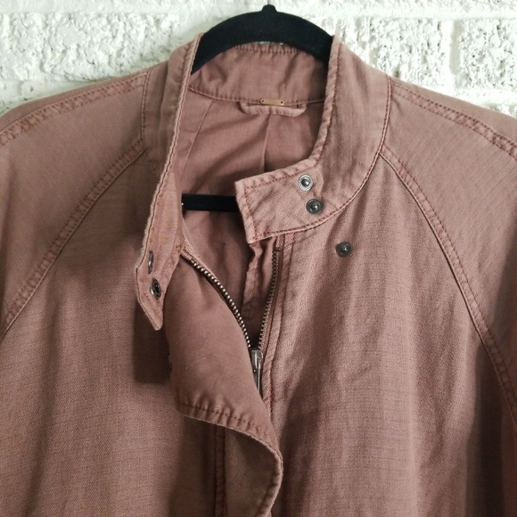 Free People Slouchy Drawstring  Bomber Jacket - Picture 5 of 10